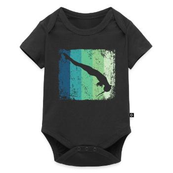 Plongeon, Saut artistique, Plongeon synchronisé - Body à manches courtes Premium Bébé - noir - Devant