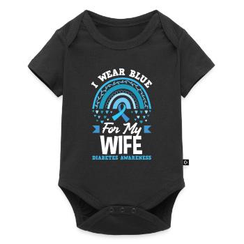 T1D Diabetes Type 1 Diabetic Gift - Baby Premium short-sleeve bodysuit - black - Front