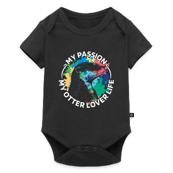 Otter Lover My Passion My Otter Animal Welfare - Baby Premium short-sleeve bodysuit - black - Front
