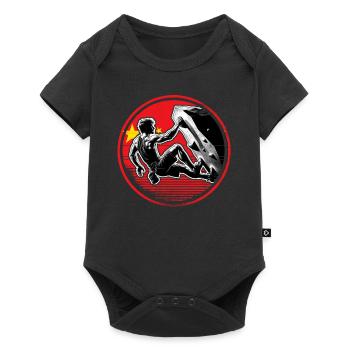 Chinan Climber – Distressed Boulderer Climbing - Baby Premium short-sleeve bodysuit - black - Front
