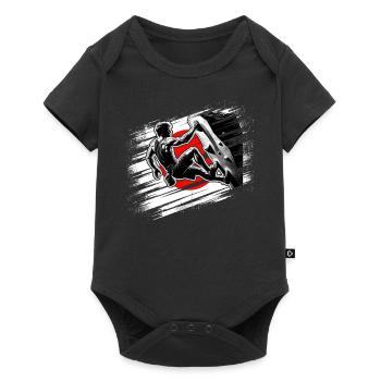 Japan Climber – Escalade de bloc en détresse - Body à manches courtes Premium Bébé - noir - Devant