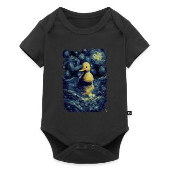 Rubber Duck Starry Night - Baby Premium short-sleeve bodysuit - black - Front