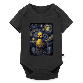 Rubber Duck Starry Night - Baby Premium short-sleeve bodysuit - black - Front