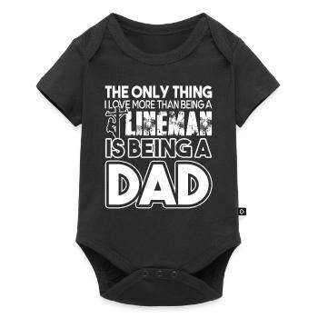 Lineman Love Being A Lineman Dad - Baby Premium short-sleeve bodysuit - black - Front