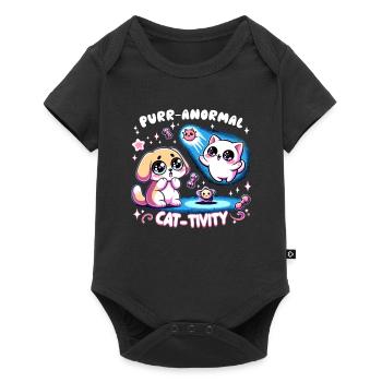 Chien d’horreur Halloween Spooky Dog Lover chien gothique - Body à manches courtes Premium Bébé - noir - Devant