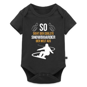 Les meilleurs snowboarders – les meilleurs du monde - Body à manches courtes Premium Bébé - noir - Devant