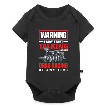 Drôle de voiture de course de voiture de course cadeau - Body à manches courtes Premium Bébé - noir - Devant