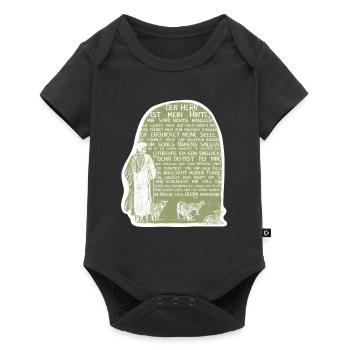 Der gute Hirte - Baby Premium Kurzarmbody - Schwarz - Vorne
