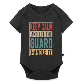 Guard Retro Gift - Baby Premium short-sleeve bodysuit - black - Front