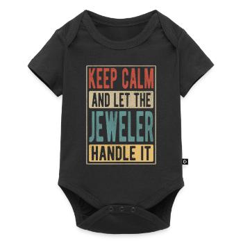 Jeweler Retro Gift - Baby Premium short-sleeve bodysuit - black - Front
