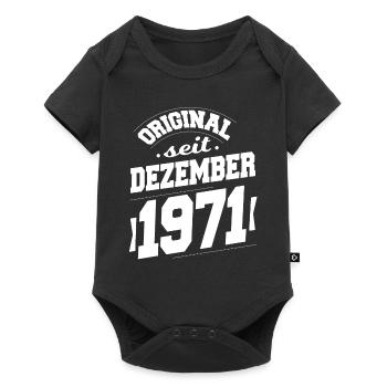 December 1971 Original for 52 years man woman - Baby Premium short-sleeve bodysuit - black - Front