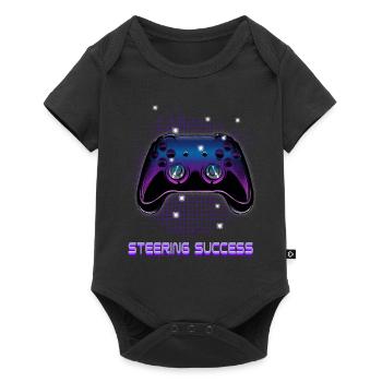Gamers Video Gaming Geek Console Game Controller - Baby Premium Kurzarmbody - Schwarz - Vorne