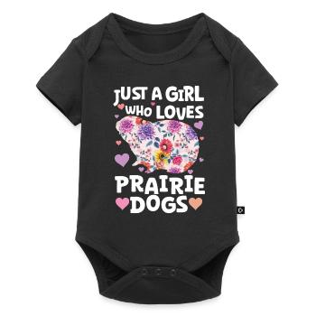 Funny Prairie - Chien amant drôle de rongeur - Body à manches courtes Premium Bébé - noir - Devant