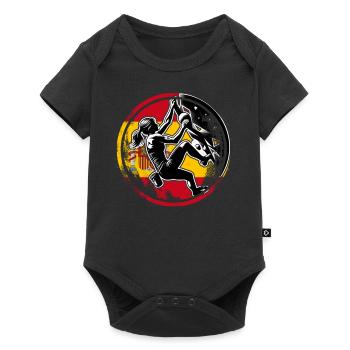 Spain Climber - Woman Boulderer Climbing - Baby Premium short-sleeve bodysuit - black - Front