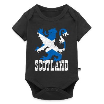 Ecosse drapeau écossais UK Vintage - Body à manches courtes Premium Bébé - noir - Devant