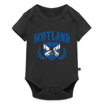 Ecosse drapeau écossais UK Vintage - Body à manches courtes Premium Bébé - noir - Devant