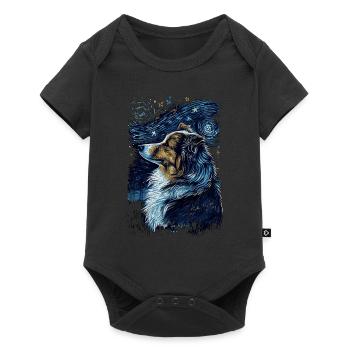 Berger Shetland Nuit étoilée - Body à manches courtes Premium Bébé - noir - Devant