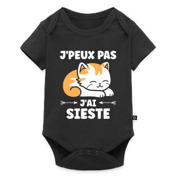 J'ai sieste - Body à manches courtes Premium Bébé - noir - Devant