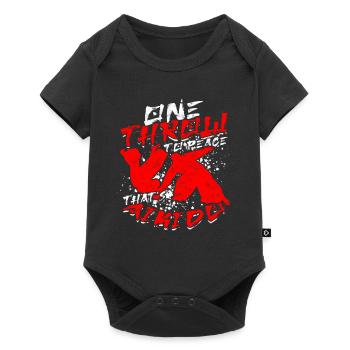 One Throw To Peace That's Aikido Aikidoka - Baby Premium short-sleeve bodysuit - black - Front