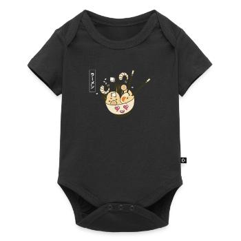 Ramen d’anime | Kawaii Japon - Body à manches courtes Premium Bébé - noir - Devant