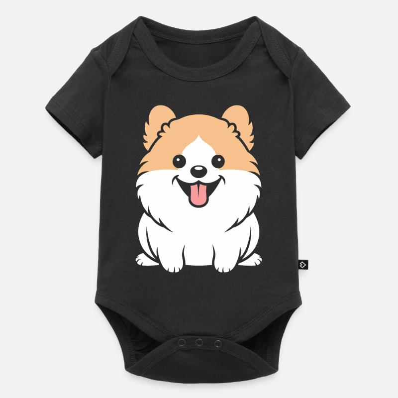 Spitz - Body à manches courtes Premium Bébé - noir