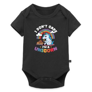 Licorne Soins Je suis une licorne - Body à manches courtes Premium Bébé - noir - Devant