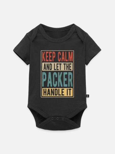 Packer Retro Geschenk - Baby Premium Kurzarmbody - Schwarz