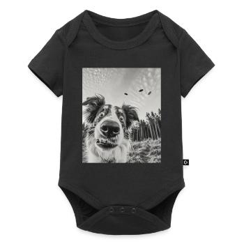 aDog - Berger australien extraterrestre OVNI - Body à manches courtes Premium Bébé - noir - Devant