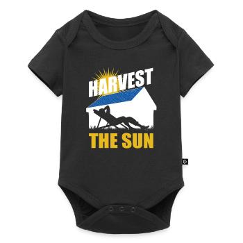 Harvest the sun - Photovoltaics - Solar energy - Baby Premium short-sleeve bodysuit - black - Front