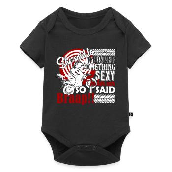 Motocross I Love Motocross - Baby Premium short-sleeve bodysuit - black - Front