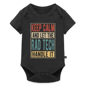 Rad Tech Retro Gift - Baby Premium short-sleeve bodysuit - black - Front