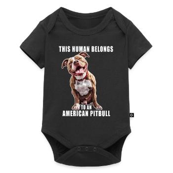 This Human Belongs To An American Pitbull Terrier - Baby Premium short-sleeve bodysuit - black - Front