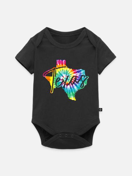 Texas - Baby Premium Kurzarmbody - Schwarz