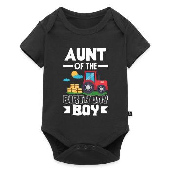 Aunt from Birthday Girl Tractor - Baby Premium short-sleeve bodysuit - black - Front