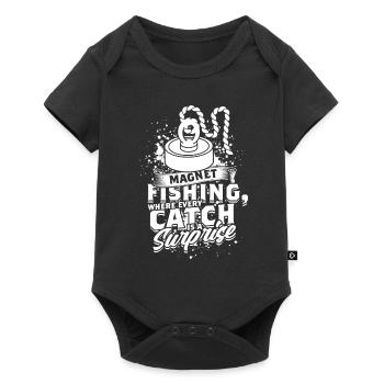 Magnet Fishing Metal Fishing Magnet Fishing - Baby Premium short-sleeve bodysuit - black - Front