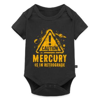 Attention Mercury retrograde astrology - Baby Premium short-sleeve bodysuit - black - Front