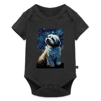 Havanese Starry Night - Baby Premium short-sleeve bodysuit - black - Front