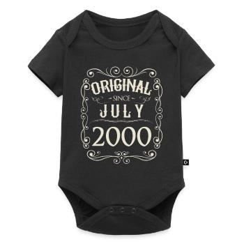 Vintage - Original since July 2000 Birthday - Baby Premium short-sleeve bodysuit - black - Front