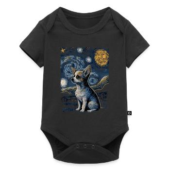 Chihuahua Starry Night - Baby Premium short-sleeve bodysuit - black - Front