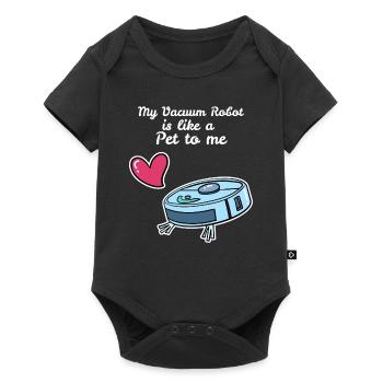 Like A Pet Robot Vacuum Cleaner Vacuum Cleaner - Baby Premium short-sleeve bodysuit - black - Front
