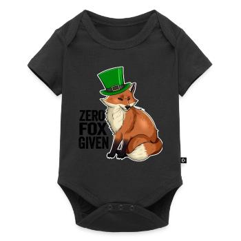 Zero Fox Given Pun Cute Kawaii Irish Fox - Baby Premium short-sleeve bodysuit - black - Front