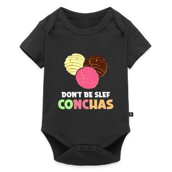 Concha Pan Dulce y Chisme Mexican - Baby Premium short-sleeve bodysuit - black - Front
