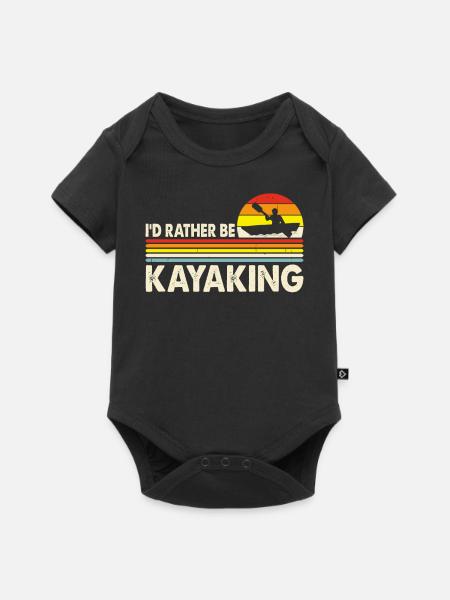 Kajak - Baby Premium Kurzarmbody - Schwarz