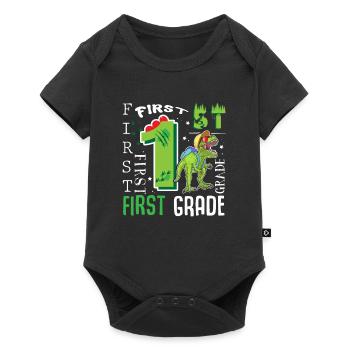 Dino T-Rex de 1ère classe - Body à manches courtes Premium Bébé - noir - Devant