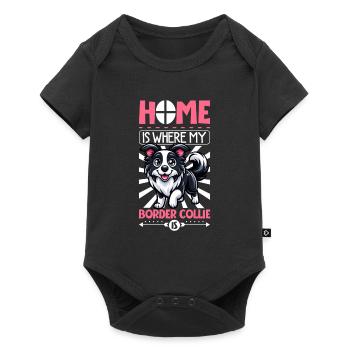 Accueil - Border Collie - Body à manches courtes Premium Bébé - noir - Devant