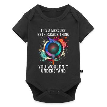 It's A Mercury Retrograde Thing - Baby Premium Kurzarmbody - Schwarz - Vorne