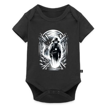 Cowboy Barn Bull Rider Rodéo Country Western - Body à manches courtes Premium Bébé - noir - Devant