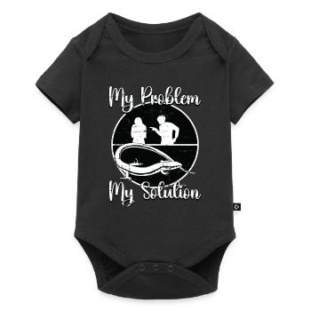 Amoureux des scinques Mon problème Ma Solution Pictogramme Maman - Body à manches courtes Premium Bébé - noir - Devant