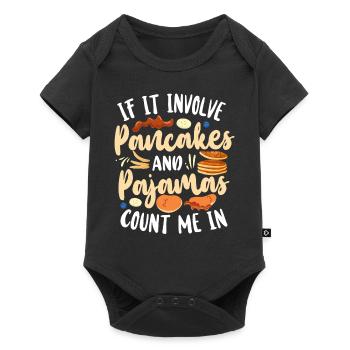 Pancake Lover Kids If It Involves - Baby Premium short-sleeve bodysuit - black - Front