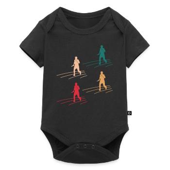 Colorful Relay Race Spirit - Baby Premium short-sleeve bodysuit - black - Front